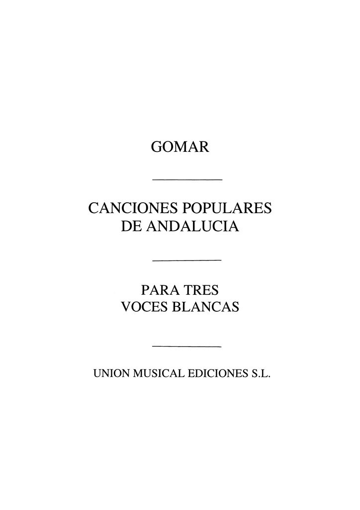 Caniones Populares De Andalucia